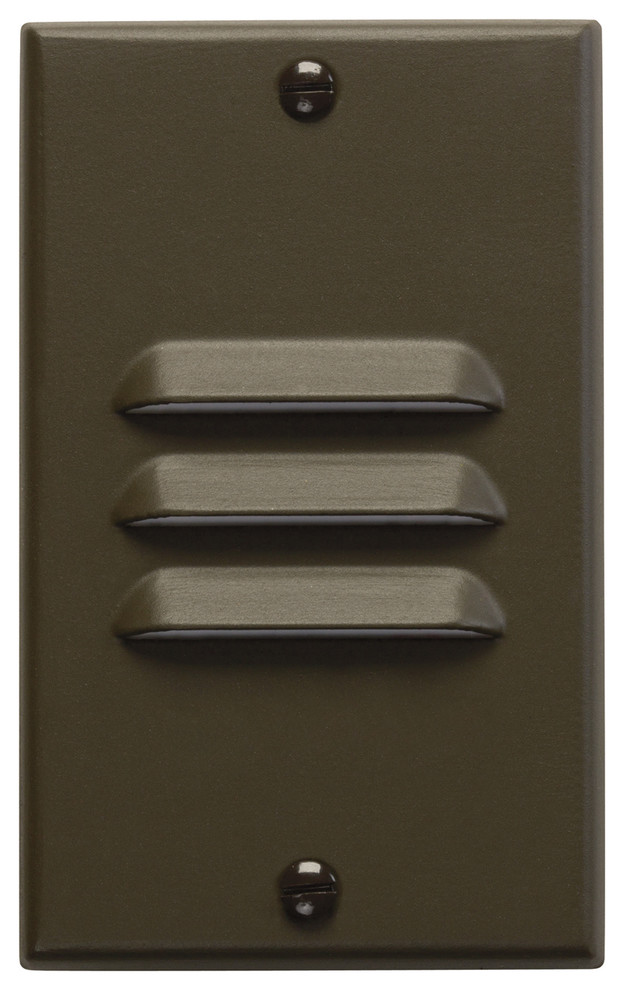 Kichler LED Step Light Vertical Louver, Architectural Bronze