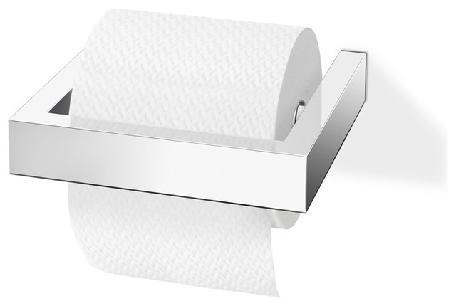 Linea Wall Mounted Toilet Roll Holder Modern Paper Linea Wall Mounted Toilet Roll Holder