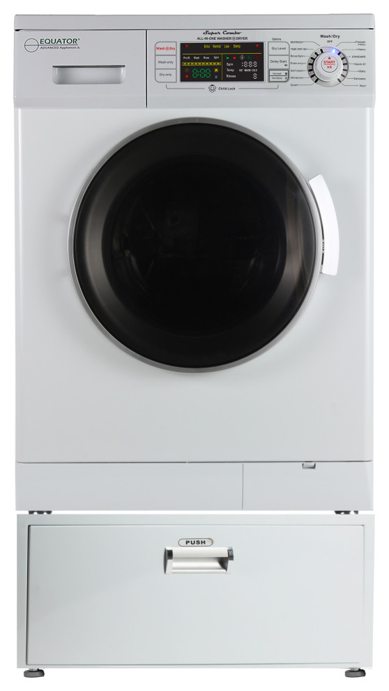 Conserv 110V Compact 13 LB Combination Washer Dryer+Pedestal With