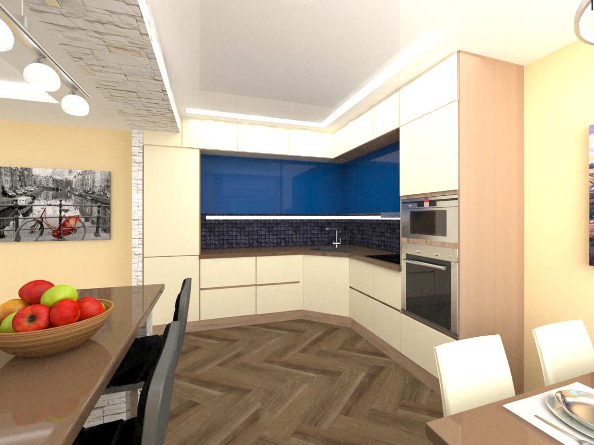 яркая квартира для молодой семьи