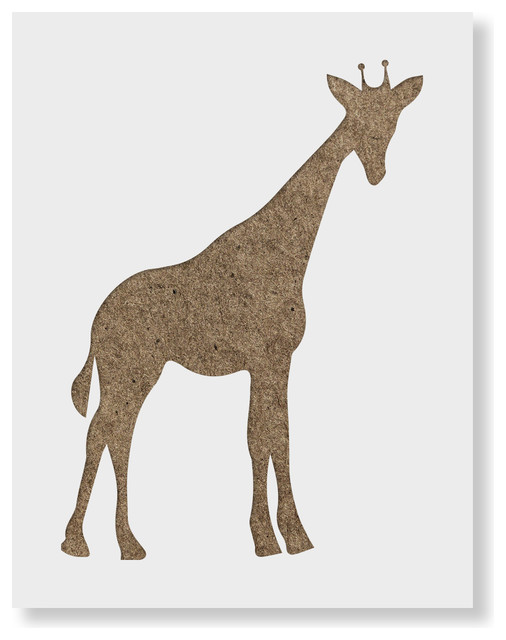 Giraffe Stencil on Reusable Mylar for Crafts Contemporary Wall