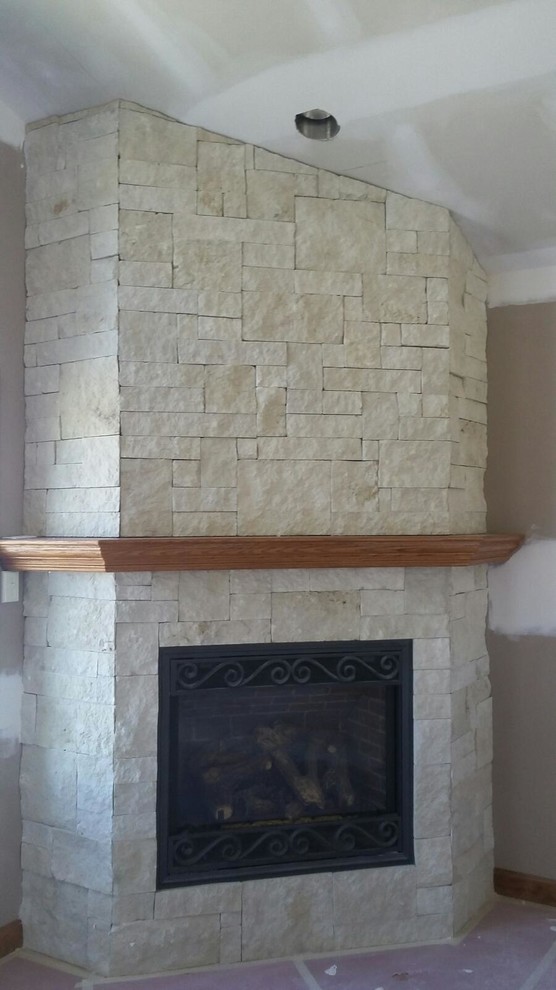 Stone Fireplace