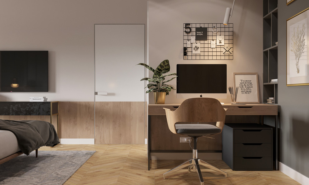 Небольшая квартира в Москве в мужском стиле