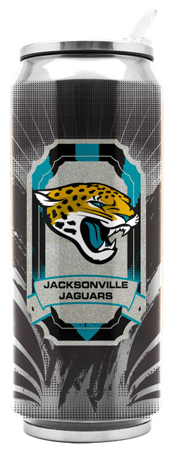 Jacksonville Jaguars Stainless Steel Thermocan - Large (16.9 Oz)