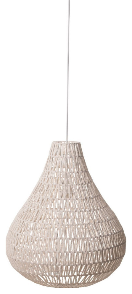 White Drop Pendant Lamp | Zuiver Cable - Beach Style - Pendant Lighting -  by Luxury Furnitures | Houzz