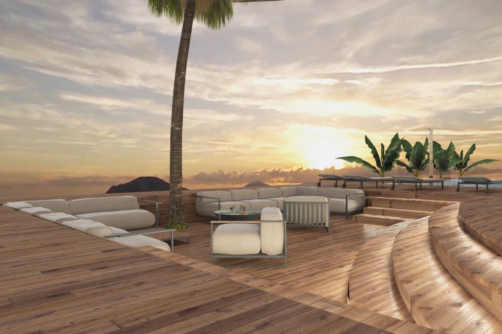 Villa  sul mare con la  vista Vesuvio