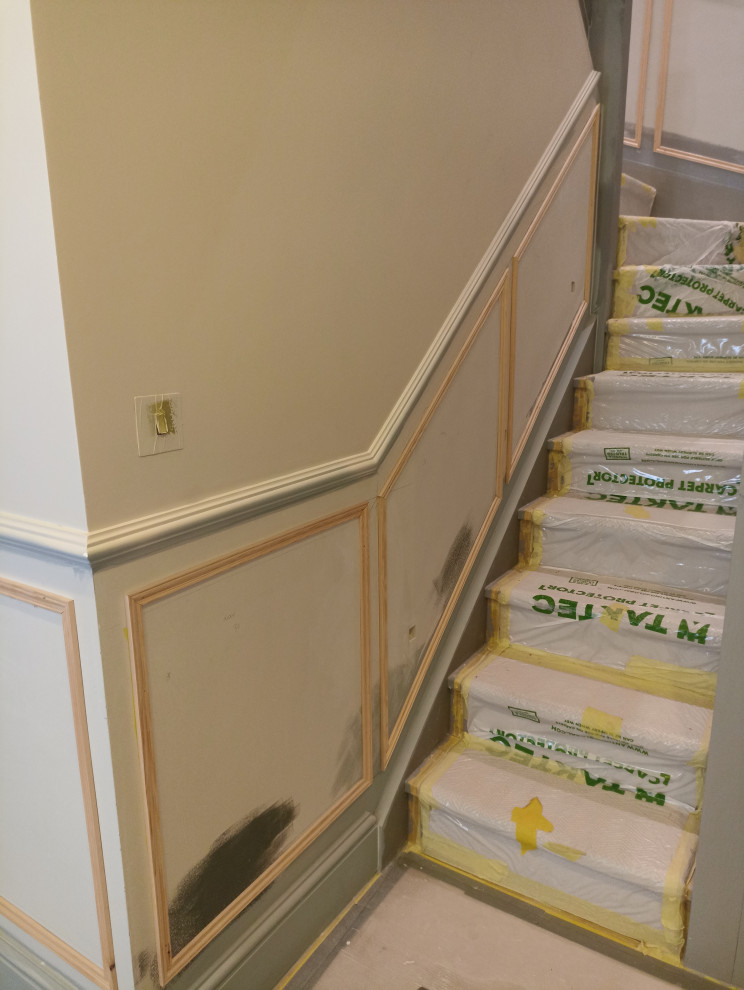 Hallway panelling, dado rail and full decoration - Notting Hill