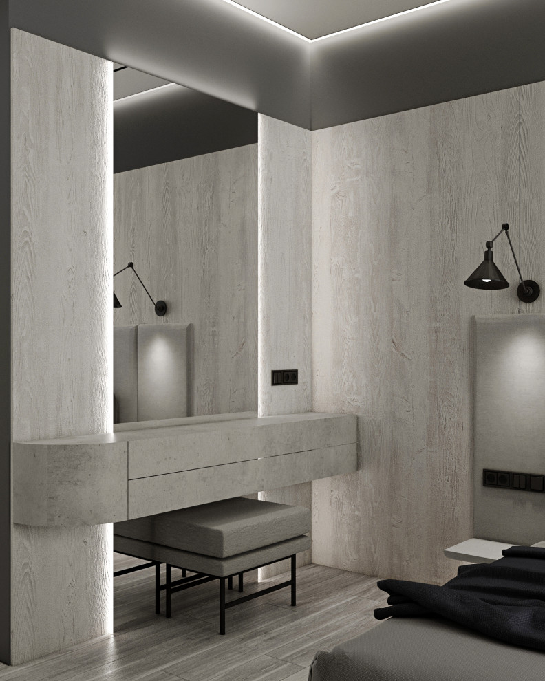 Дизайн Стильной Двухкомнатной Квартиры 74 м2 в жк Время в Москве