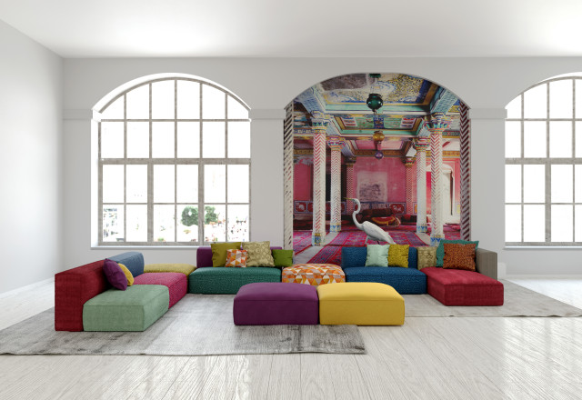 Progettazione zona giorno eclectique-salon