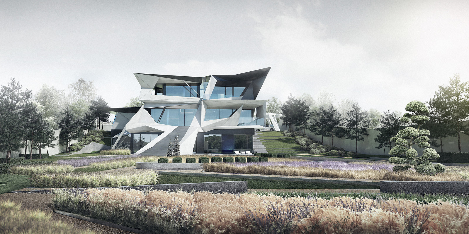 Проект Parametric residence - архитектура  день