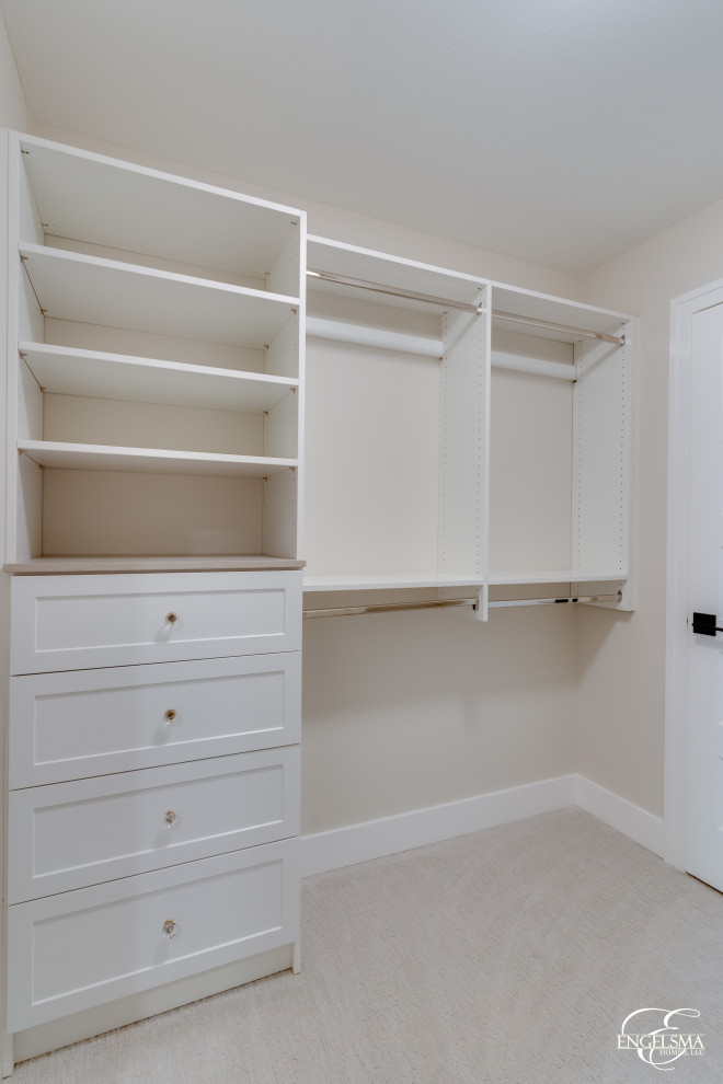 Photo of a modern storage and wardrobe in Grand Rapids.