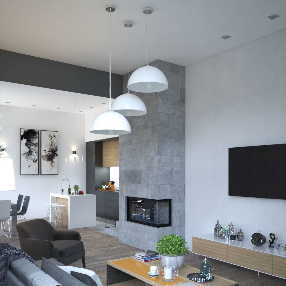 Гостиная в загородном доме