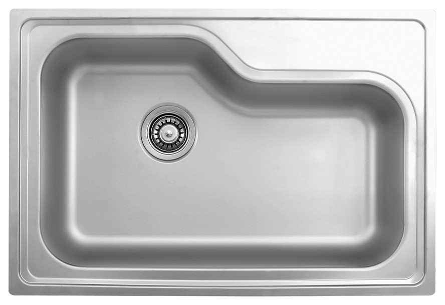 Ukinox DXT840 Single Basin Drop-in Kitchen Sink in Stainless Steel
