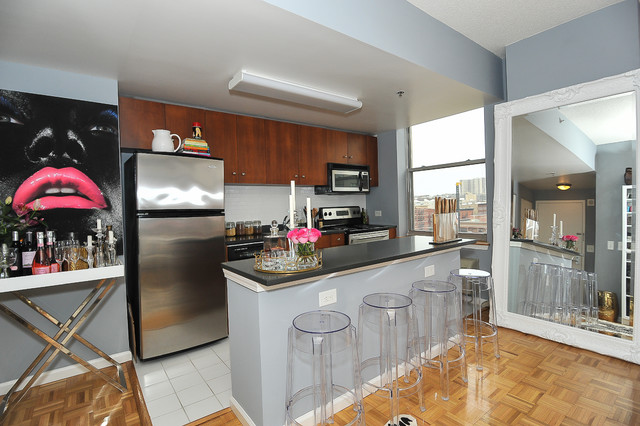Charming 500sq ft Studio fusion-kitchen