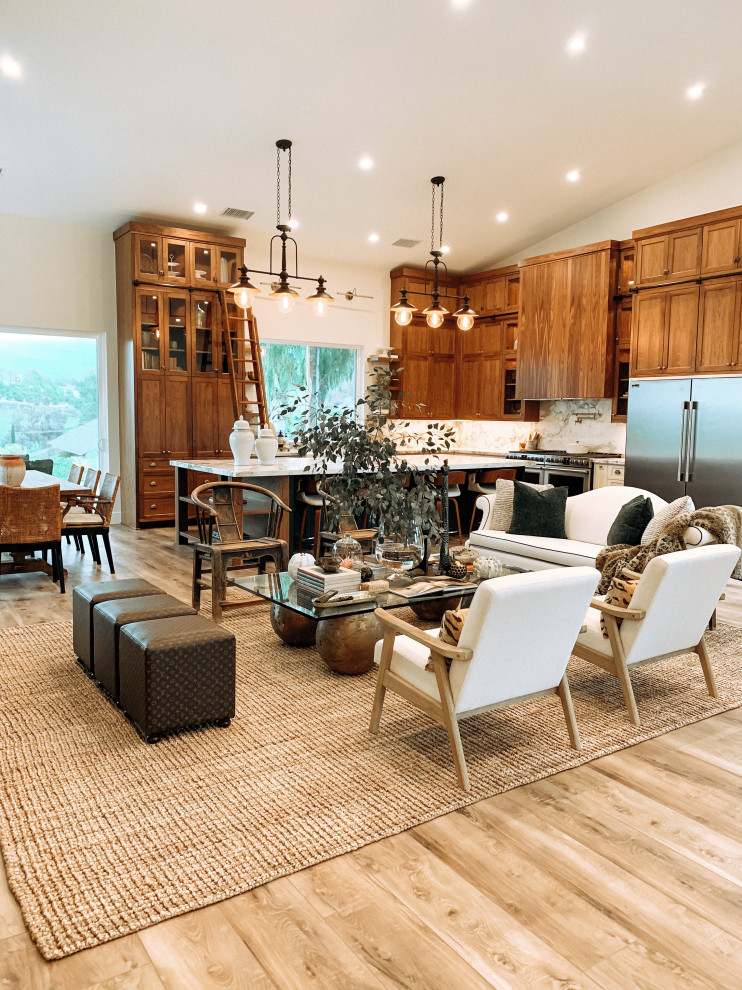 CALI vinyl longboards Seaboard Oak Farmhouse Living Room Los