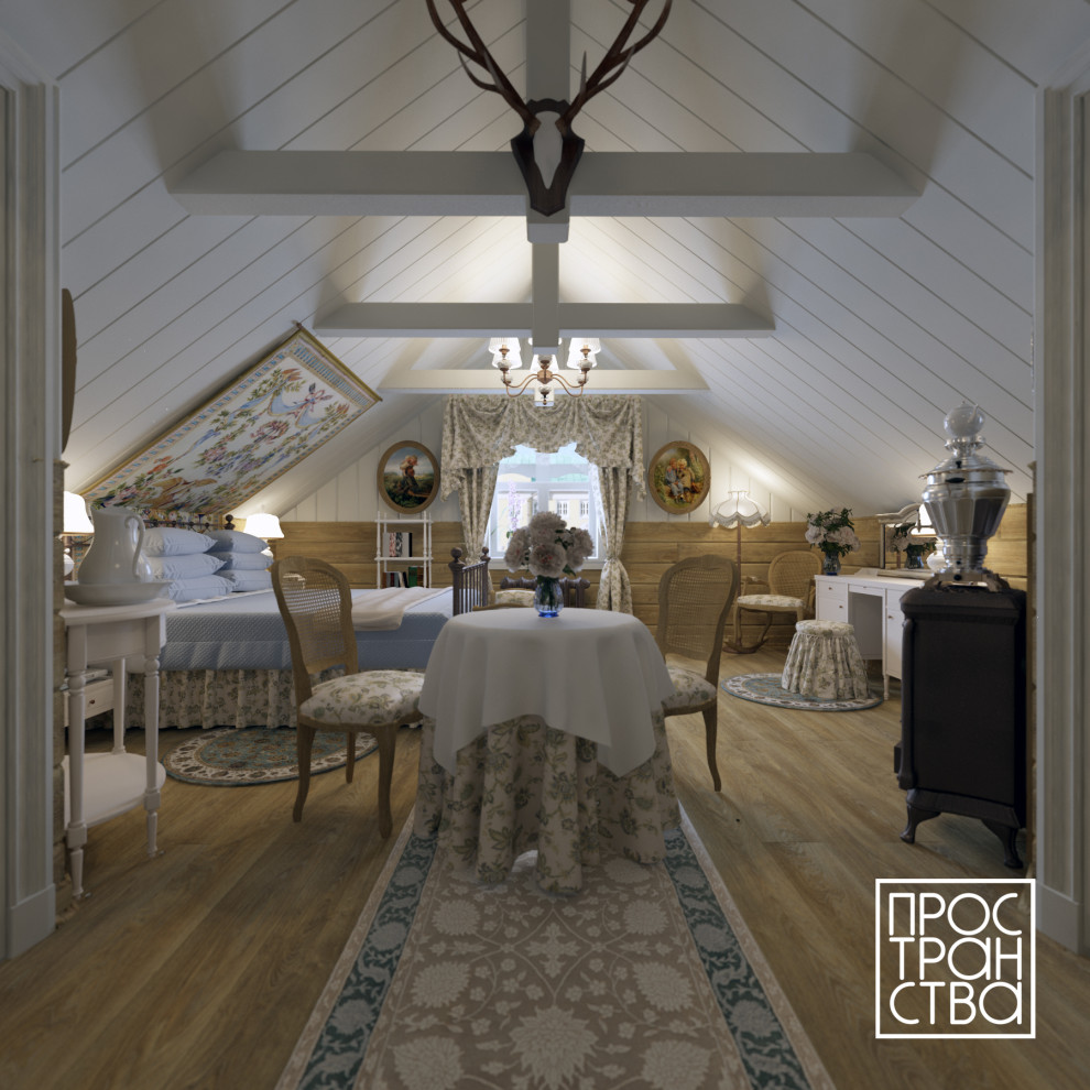 Проект гостиницы в русском стиле в Подмосковье
