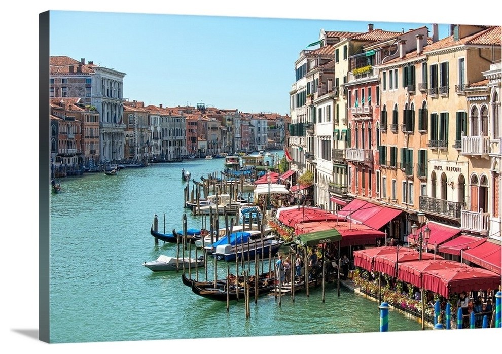 Grand Canal Venice Italy Europe Wrapped Canvas Art Print Contemporary Prints And Posters By Great Big Canvas