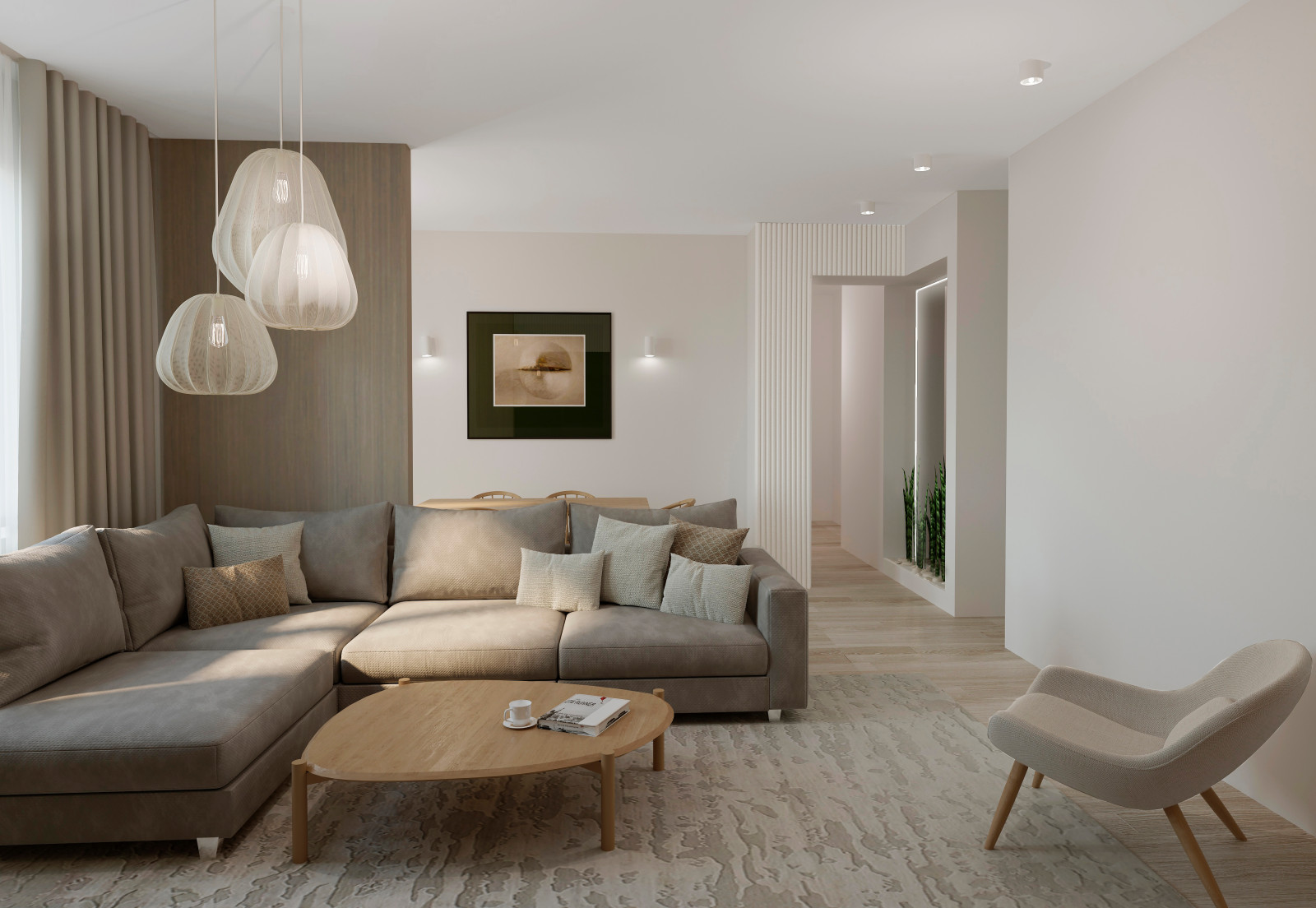 Siebenzimmerwohnung in Berlin, im skandinavischen Stil.