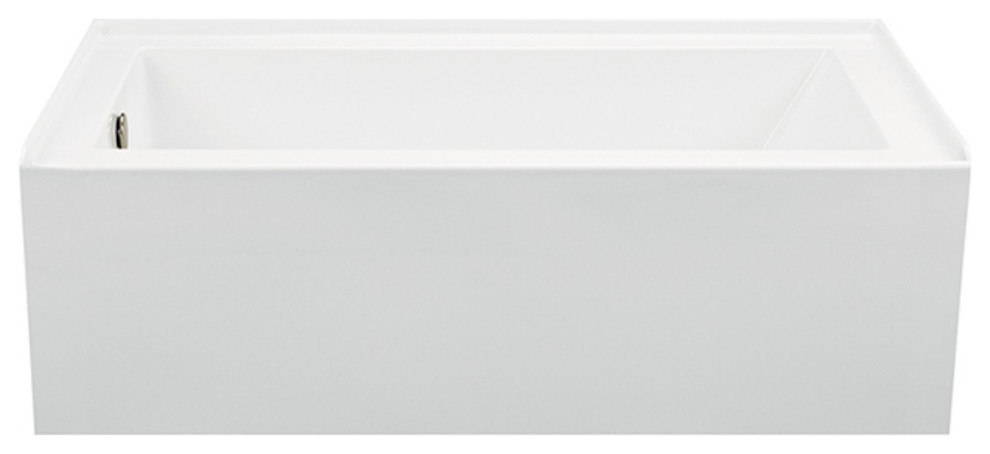 Integral Skirted Left-Hand Drain Air Bath, White, 36x19