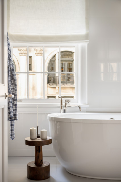 primary bathroom transitional-bathroom