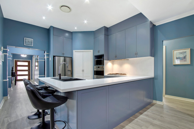 Full Shaker Kitchen Renovation contemporary-koek