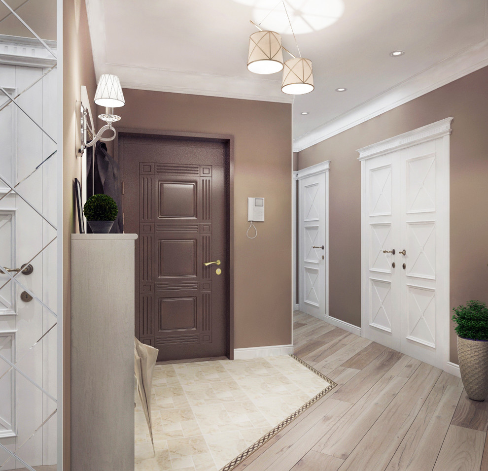 Коридор в стиле облегченная классика