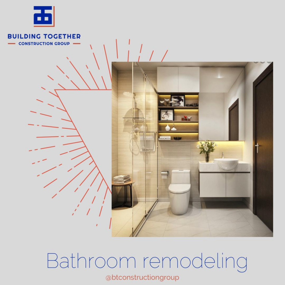Powder room - powder room idea in Miami