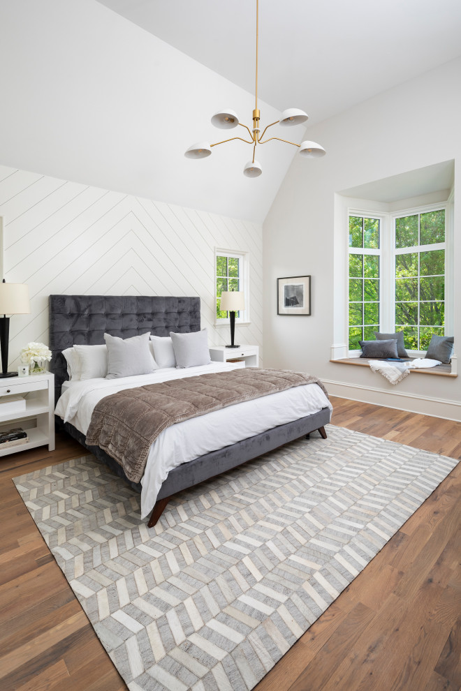 Inspiration for a transitional bedroom in Charlotte.