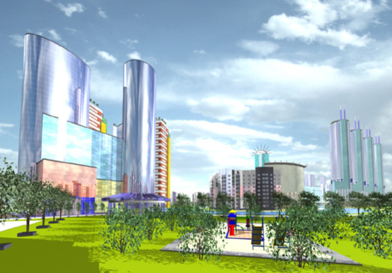 Конкурсный проект жилого квартала в районе Академический в г. Екатеринбург