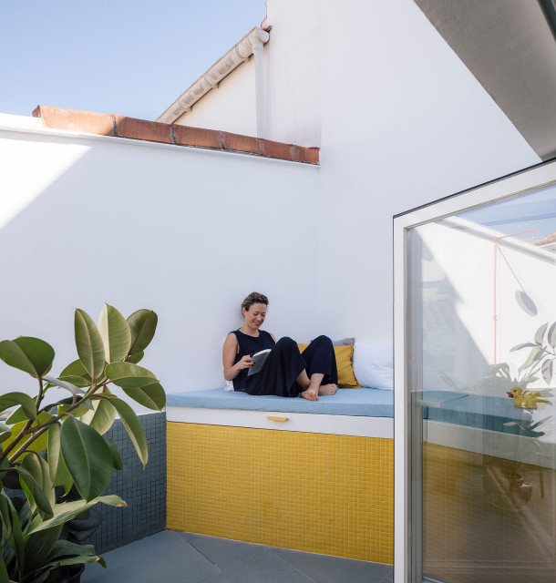 Casa Gialla modern-terrasse