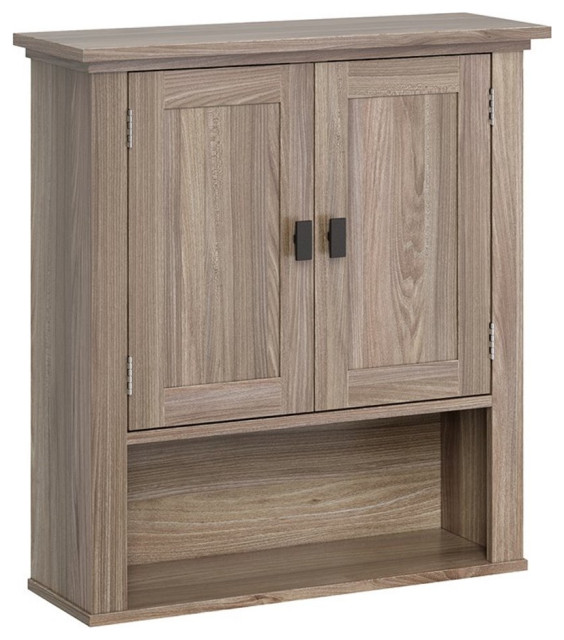 RiverRidge Hayward TwoDoor Transitional Wood Wall in Light