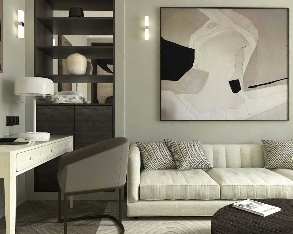 Дизайн-проект кабинета в трехкомнатной квартире