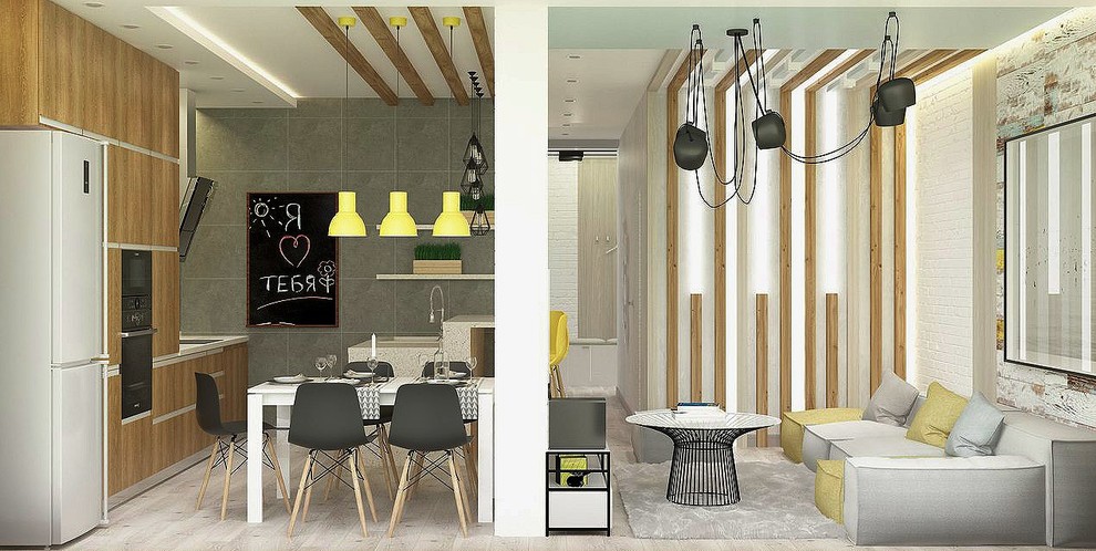 Гостиная таунхауса на Лесной Поляне