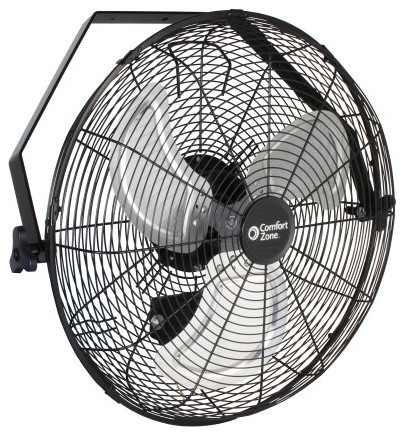 Comfort Zone Czhvw18 High Velocity Industrial 3 Speed Black Fan
