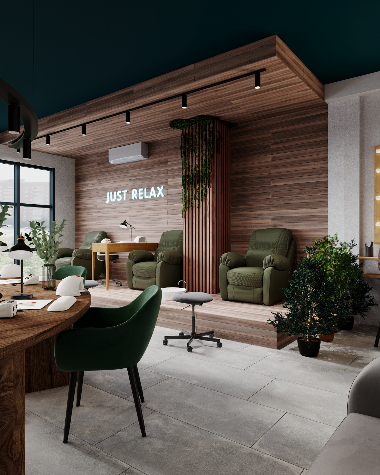 Коммерция. Салон красоты KUTIKULA 105 м². Проект разработан за 1 неделю