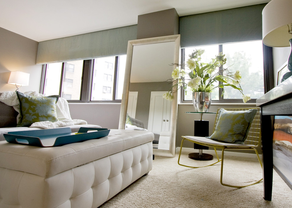 Inspiration for a contemporary bedroom in Kansas City.