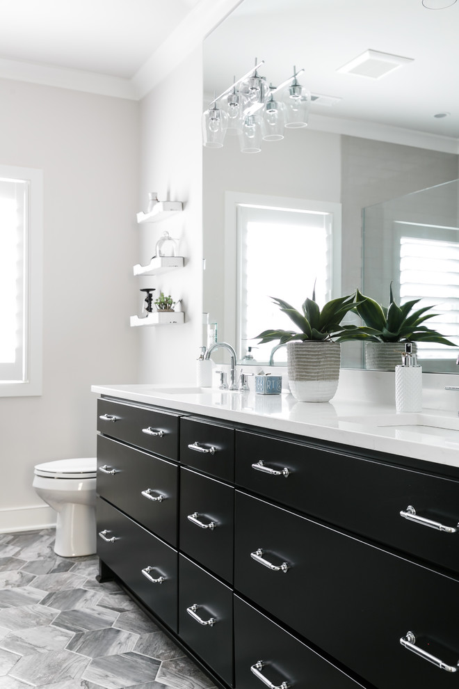 This is an example of a transitional bathroom in Louisville.