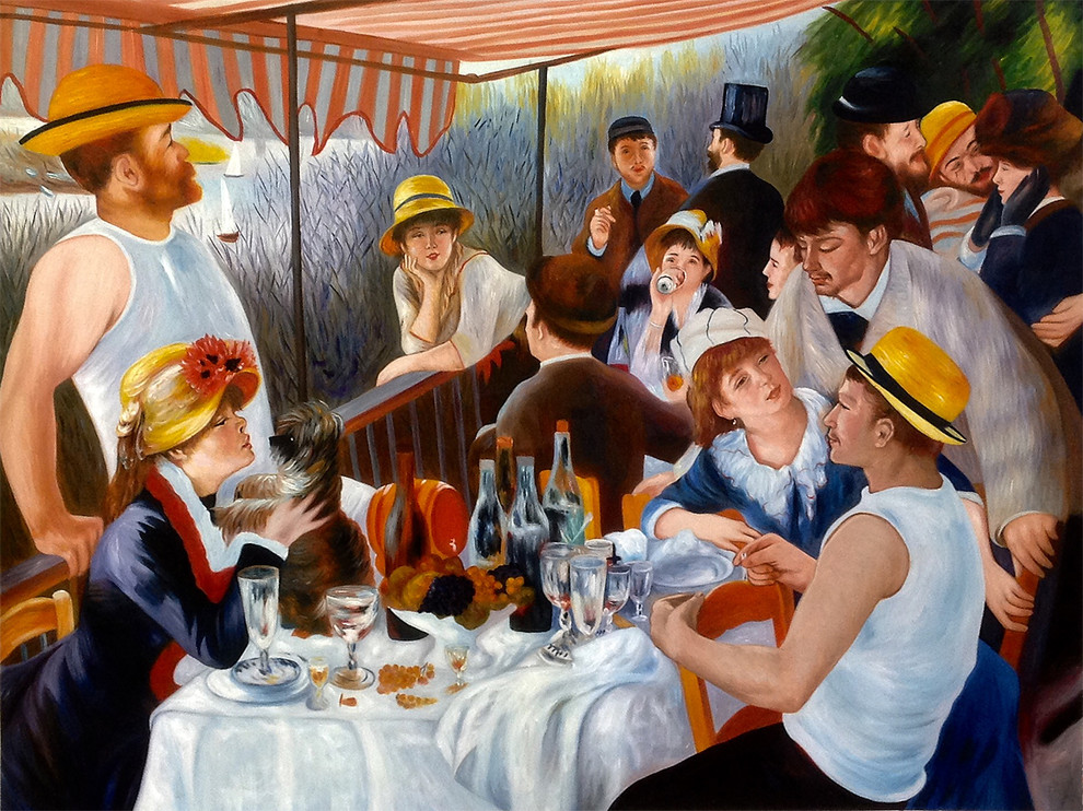 Luncheon of the Boating Party Modern Paintings by overstockArt