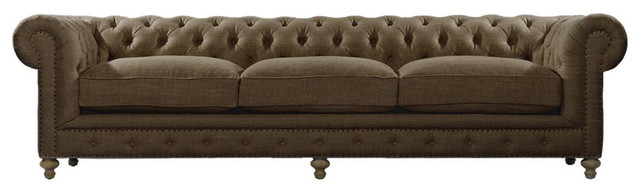 Curations Limited 7842 0004 A008 118 Cigar Club Sofa Traditional A008 118 Cigar Club Sofa
