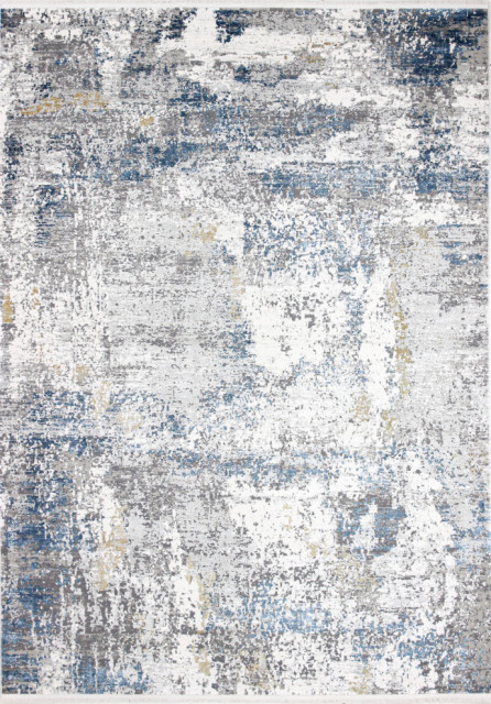 Bashian Greer Area Rug Ivory/Blue 3'x5'