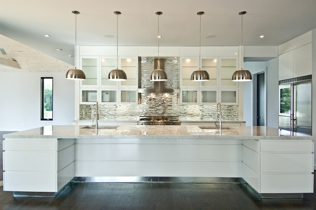 Modern Barn Solare Farmhouse Kitchen New York By Plum