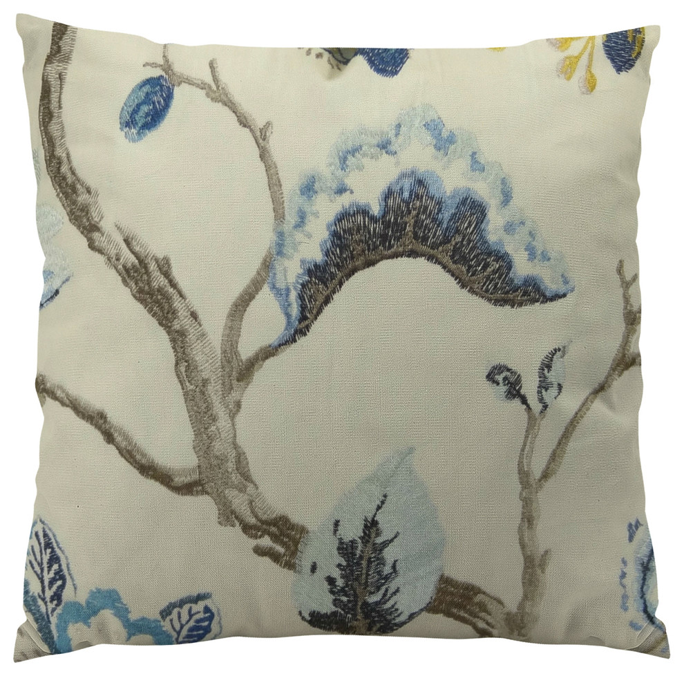 Plutus Bloom City Handmade Throw Pillow Contemporary