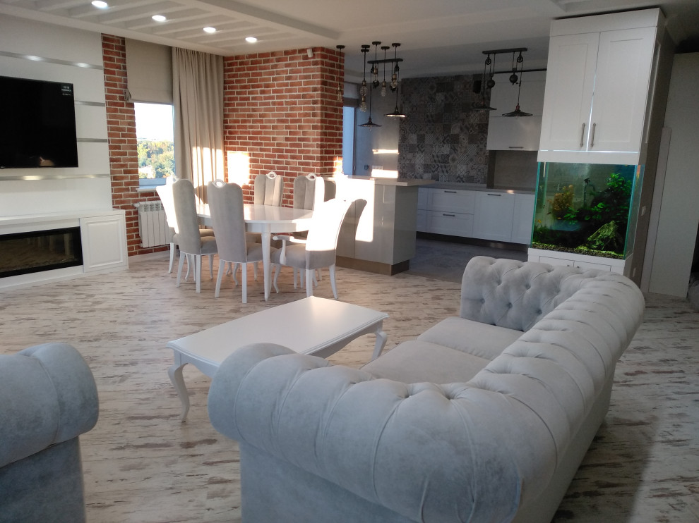 Текстильное оформление 3-х  квартиры