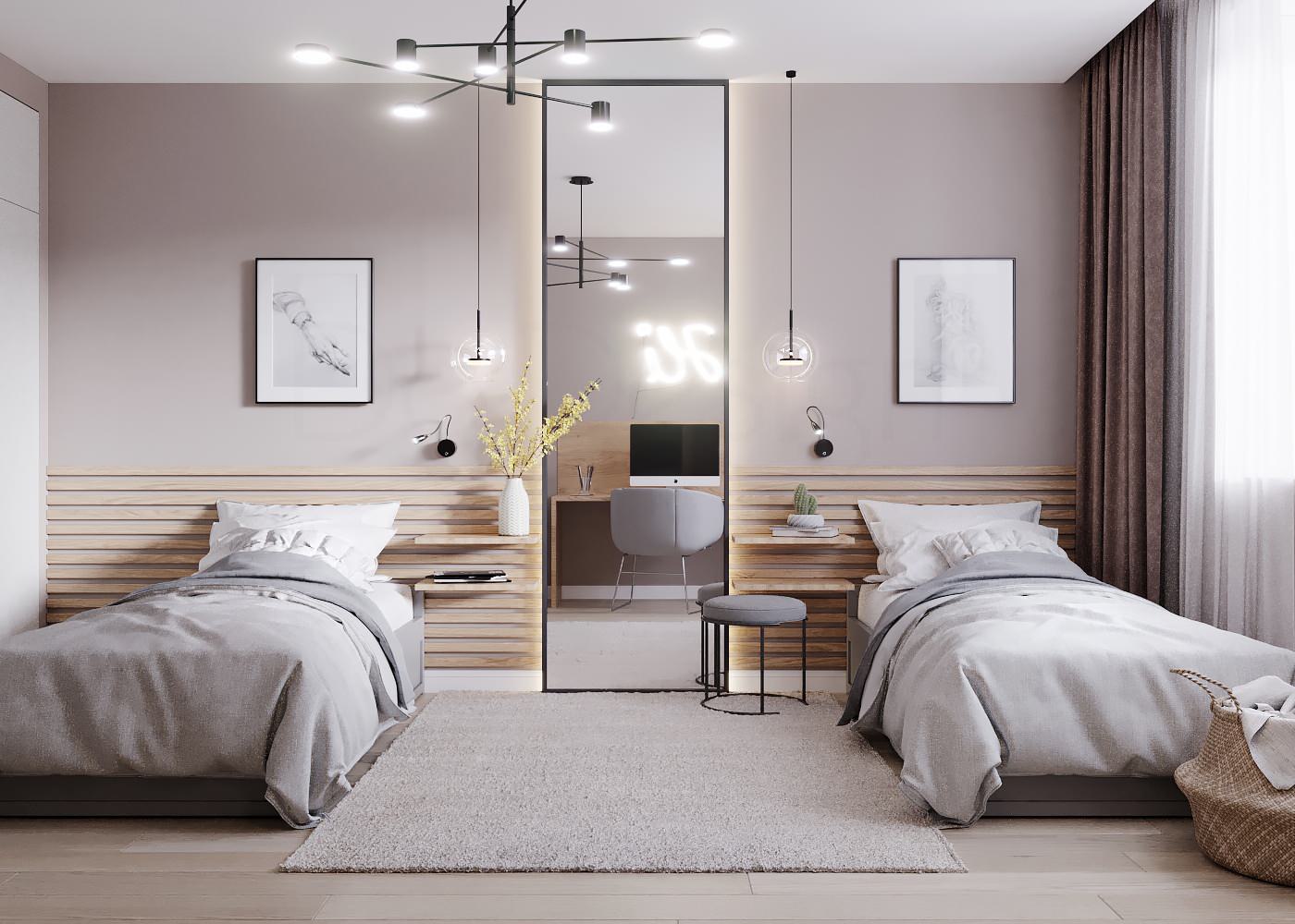 Спальня для сестер. ЖК Каменноостровский