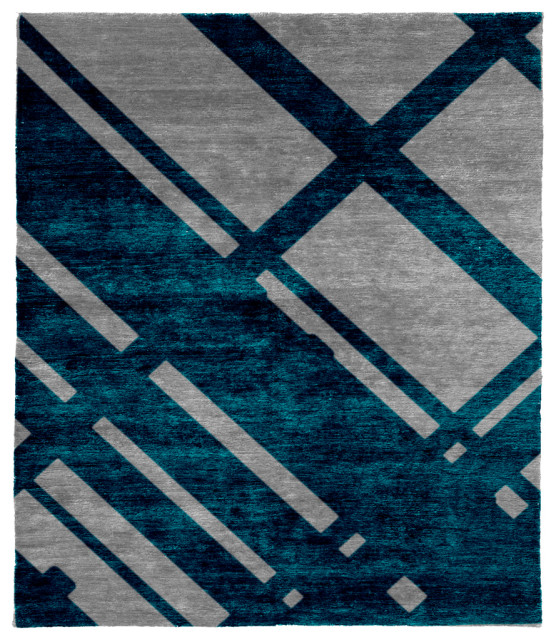 Silhouettes Wool Rug, 10' Square Contemporary Area Rugs by Christopher Fareed Design