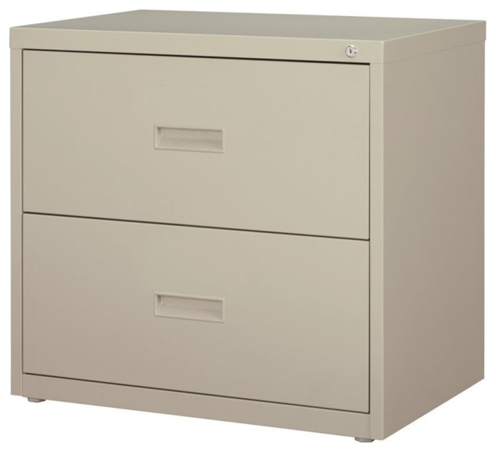 Hirsh 2 Drawer Lateral File Cabinet In Light Gray Contemporary