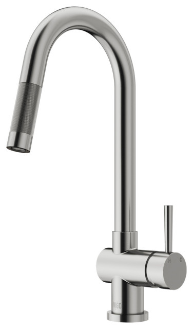 VIGO Gramercy Pull Down Kitchen Faucet, Stainless Steel