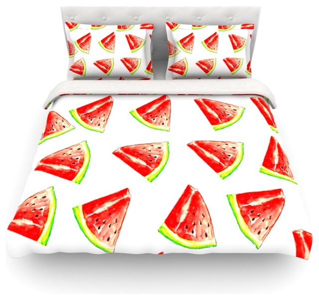 Sreetama Ray Summer Fun Watermelon Duvet Cover Contemporary Sreetama Ray Summer Fun Watermelon Duvet Cover Contemporary Covers And Sets By Kess Global Inc