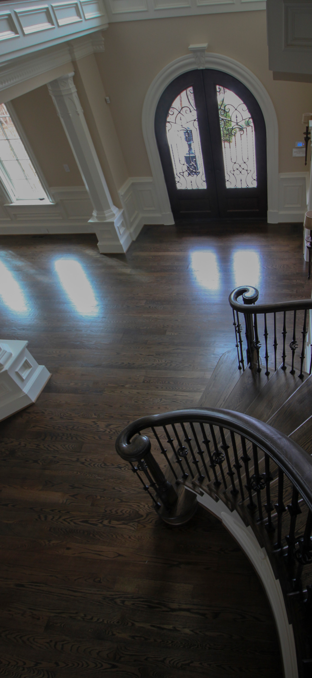 45_Inspiring Oak & Wrought Iron Balustrade in Stunning Residence, Mclean VA 2210
