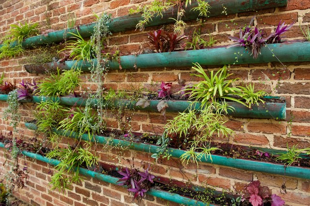 copper vertical garden contemporary-landscape